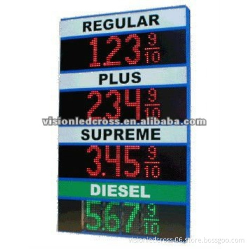 16 Inch Tall LED Digit Replacement Gas Price Changers